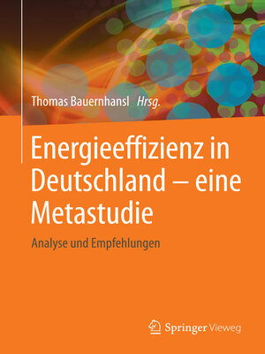 cover image of Energieeffizienz in Deutschland--eine Metastudie